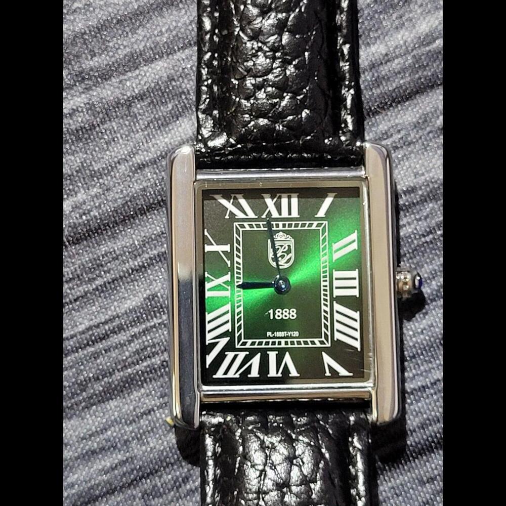 Pierre Lucerne Colours Emerald 1888 Mens Tank Watch - Picture 5 of 14